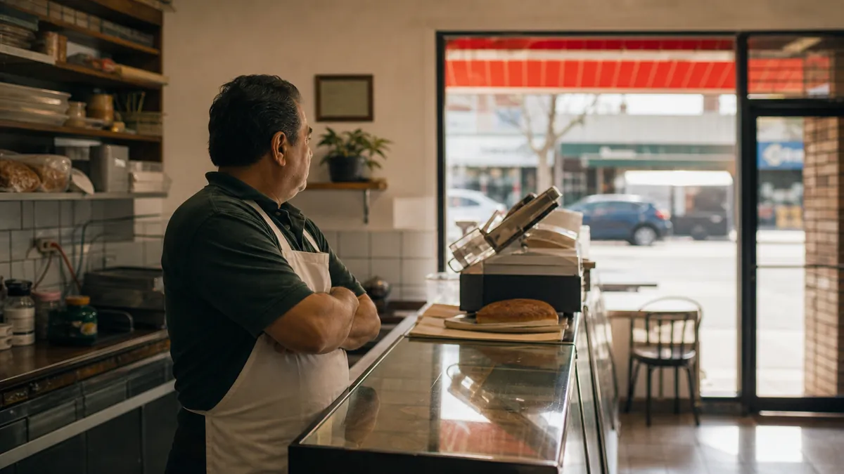 Local SEO Queens - quiet storefront while customers go to the competitor